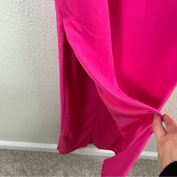NWT Lulus Elaborate Excellence Hot Pink Strapless Bodycon Maxi Dress XXS - Picture 5 of 9